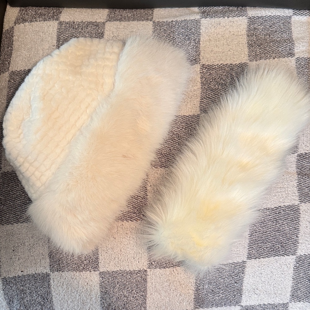 Fun cold weather bundle headband and hat